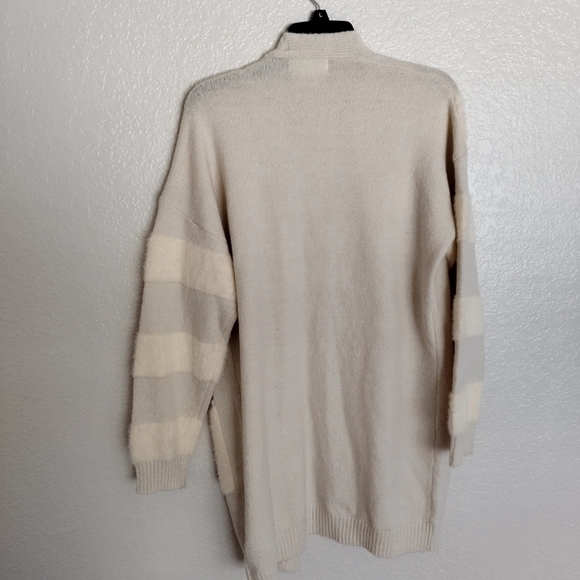 By Anthropologie open front long front pockets cardigan sz M - Picture 7 of 7